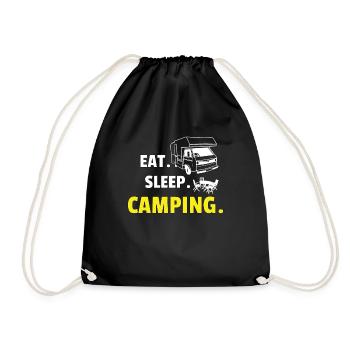 Camper Gift Idea Camping - Sac de sport léger - noir - Devant