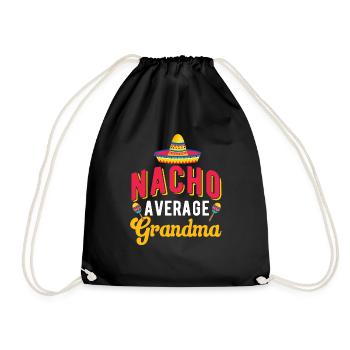 Cinco de Mayo Nacho Durchschnittliche Oma Mexikani - Turnbeutel - Schwarz - Vorne