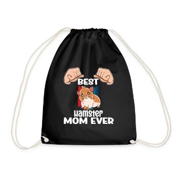 Je préfère être avec mon hamster - Sac de sport léger - noir - Devant