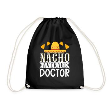 Cinco de Mayo Nacho Average Doctor Mexican Fi - Drawstring Bag - black - Front