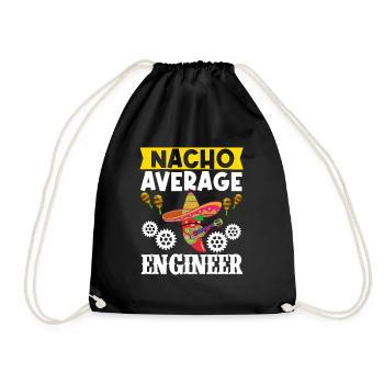 Cinco de Mayo Nacho Average Engineer Mexikanische - Turnbeutel - Schwarz - Vorne