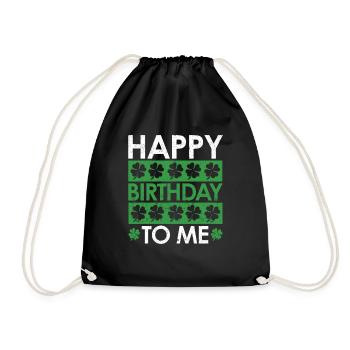 Happy birthday born to me - Drawstring Bag - black - Front
