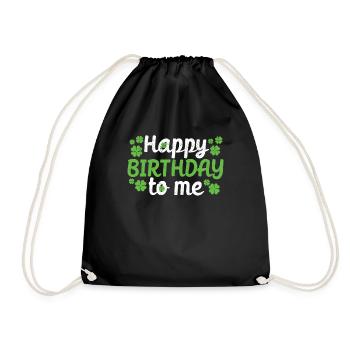 Born St Patrick’s Day Irish Shamrock Tout le meilleur - Sac de sport léger - noir - Devant