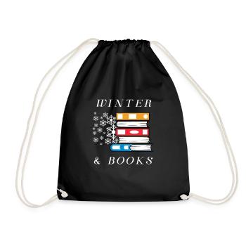 Livres de saison hivernale douillette, lecture, - Sac de sport léger - noir - Devant