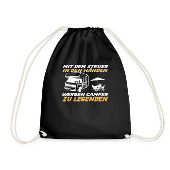 Camper Gift Idea Camping - Sac de sport léger - noir - Devant