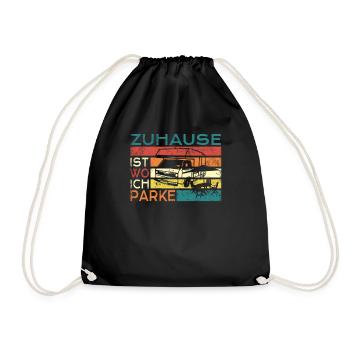 Camper Gift Idea Camping - Sac de sport léger - noir - Devant