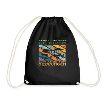 Camper Gift Idea Camping - Sac de sport léger - noir - Devant