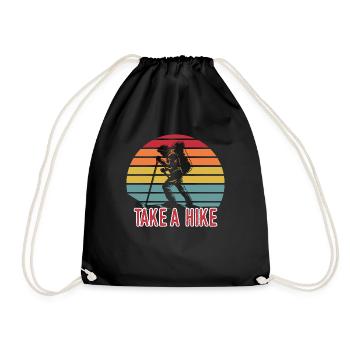 Take A Hike Vintage - Drawstring Bag - black - Front