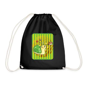 Escargot aux sushis - Sac de sport léger - noir - Devant