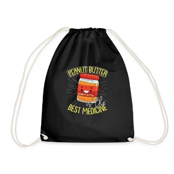 Drôle d’humour au beurre de cacahuète - Sac de sport léger - noir - Devant