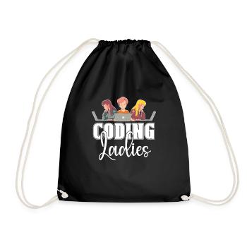 Développeur Coder Programmeur Femmes - Sac de sport léger - noir - Devant