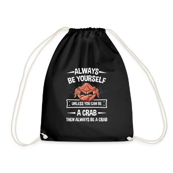 T-shirt de crabe de crabe de crevette de scorpion de homard - Sac de sport léger - noir - Devant