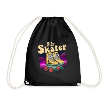 Inline Skater - Turnbeutel - Schwarz - Vorne