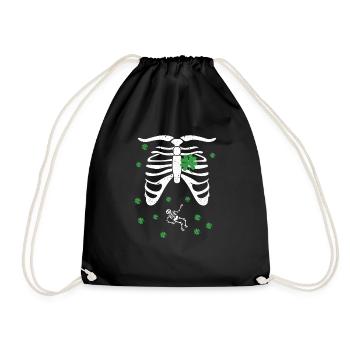 Annonce de grossesse de la Saint-Patrick Irlandais - Sac de sport léger - noir - Devant