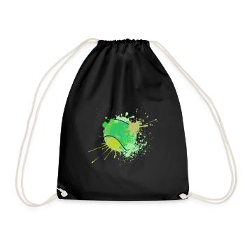 Balle de tennis Splash Art - Sac de sport léger - noir - Devant