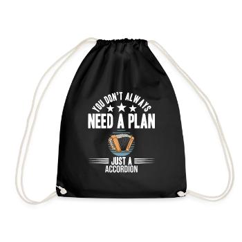 Vous n’avez pas toujours besoin d’un plan juste un accordéon - Sac de sport léger - noir - Devant