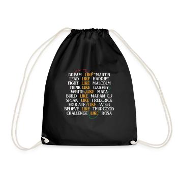Dream Lead Speak Challenge Pride Black History - Sac de sport léger - noir - Devant