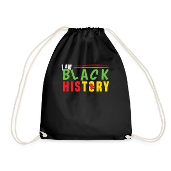 African Black History Pride Black History Month - Drawstring Bag - black - Front