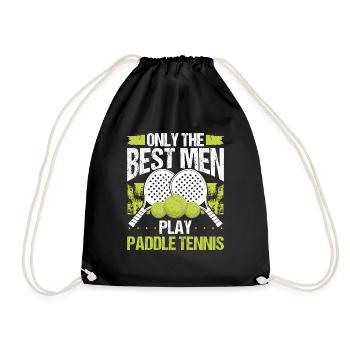 Joueur de paddle-tennis Match Seulement les meilleurs hommes - Sac de sport léger - noir - Devant