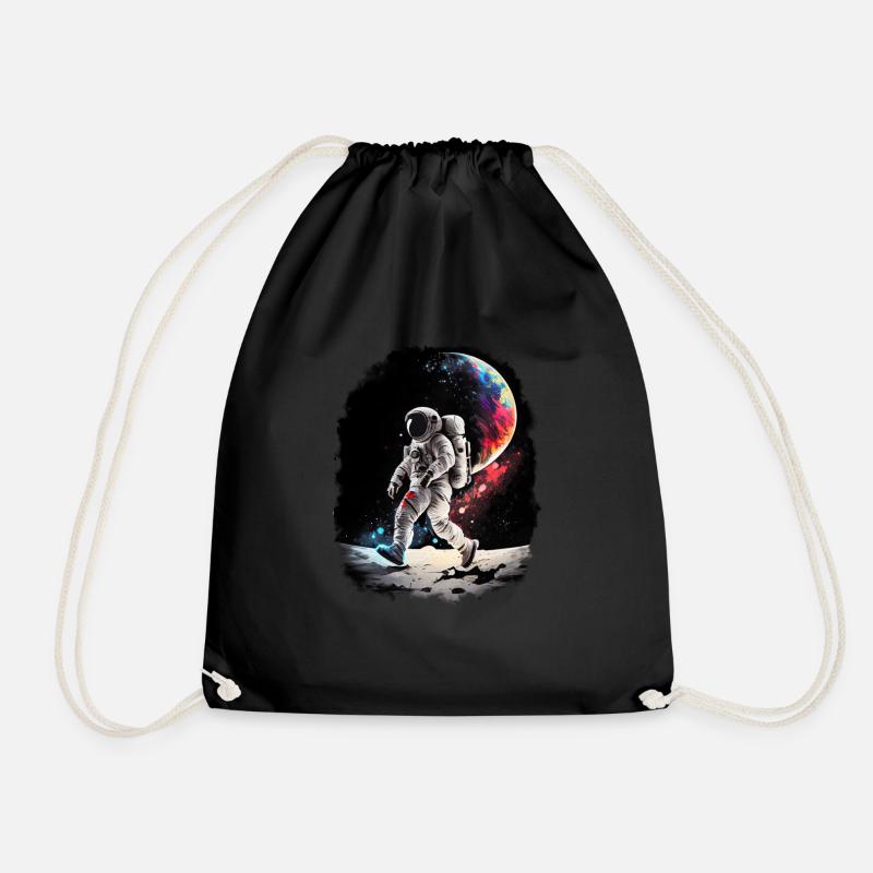Astronaut Cosmonaut Sci-Fi character - Turnbeutel - Schwarz
