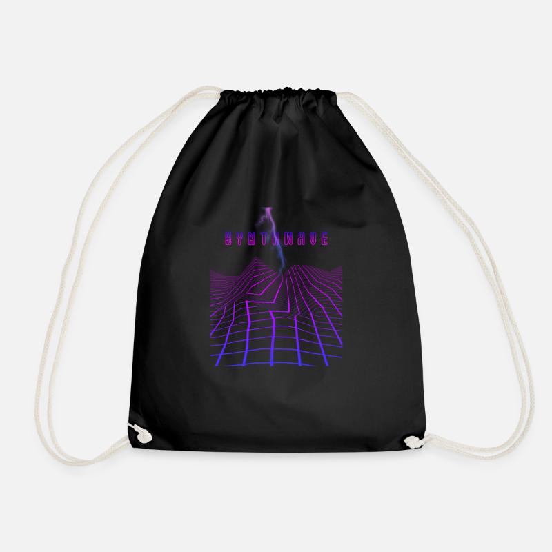 Retrowave Synthwave 80s Design - Turnbeutel - Schwarz