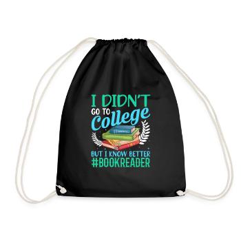 Je ne suis pas allé à l’université, mais je - Sac de sport léger - noir - Devant