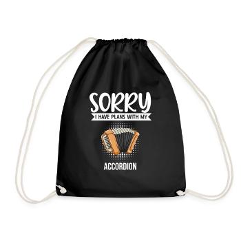 Désolé, j’ai des projets avec mon accordéon - Sac de sport léger - noir - Devant