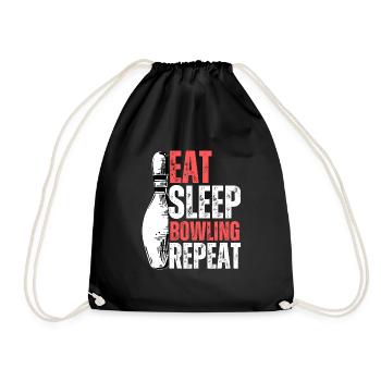 Manger Sleep Bowling Répéter - Sac de sport léger - noir - Devant