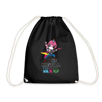 Rocker Licorne Guitare Métal Kid Musique Heavy Rock - Sac de sport léger - noir - Devant