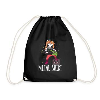 Guitare Metal Musique Heavy Rock Rocker Licorne - Sac de sport léger - noir - Devant