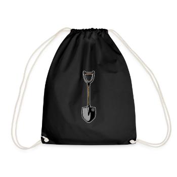 Hobby Gardener Garden Shovel - Drawstring Bag - black - Front