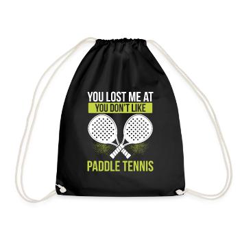 Joueur de paddle-tennis match drôle équipe sarcasme - Sac de sport léger - noir - Devant