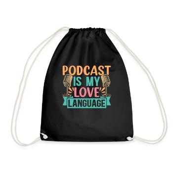 Podcast Is My Love Language - Podcast - Sac de sport léger - noir - Devant