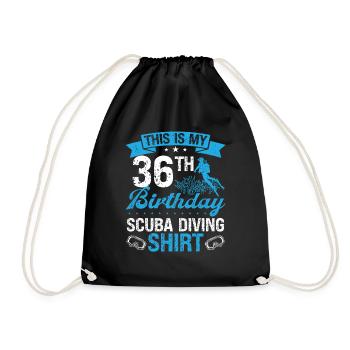 36 ans Plongeur Plongée Snorkeling Masque Plongée - Sac de sport léger - noir - Devant