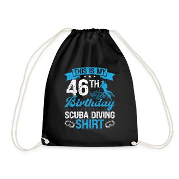 46 ans Plongeur Plongée Snorkeling Masque Plongée - Sac de sport léger - noir - Devant