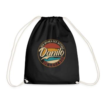 Danilo Der Mann der Mythos die Legende Geschenk - Turnbeutel - Schwarz - Vorne