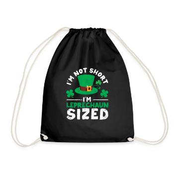 Irish St. Patrick's Day I'm not small - Drawstring Bag - black - Front