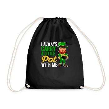 J’ai toujours un petit pot d’irlandais - Sac de sport léger - noir - Devant