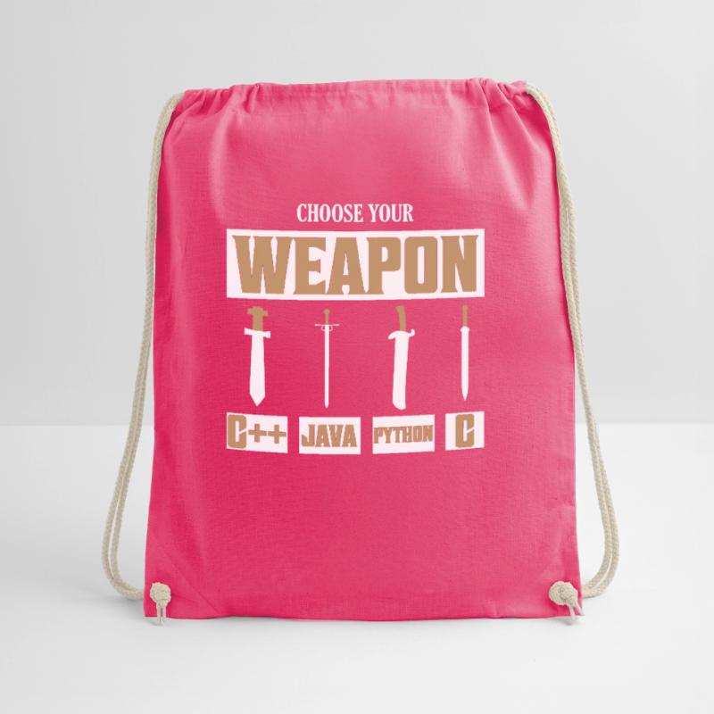 Choose Your Weapon C++, Java, Python, C Programmer Turnbeutel