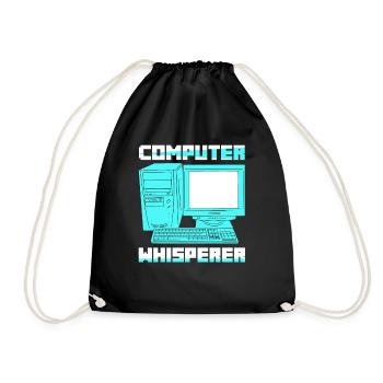 Computer Whisperer Software Coding - Turnbeutel - Schwarz - Vorne