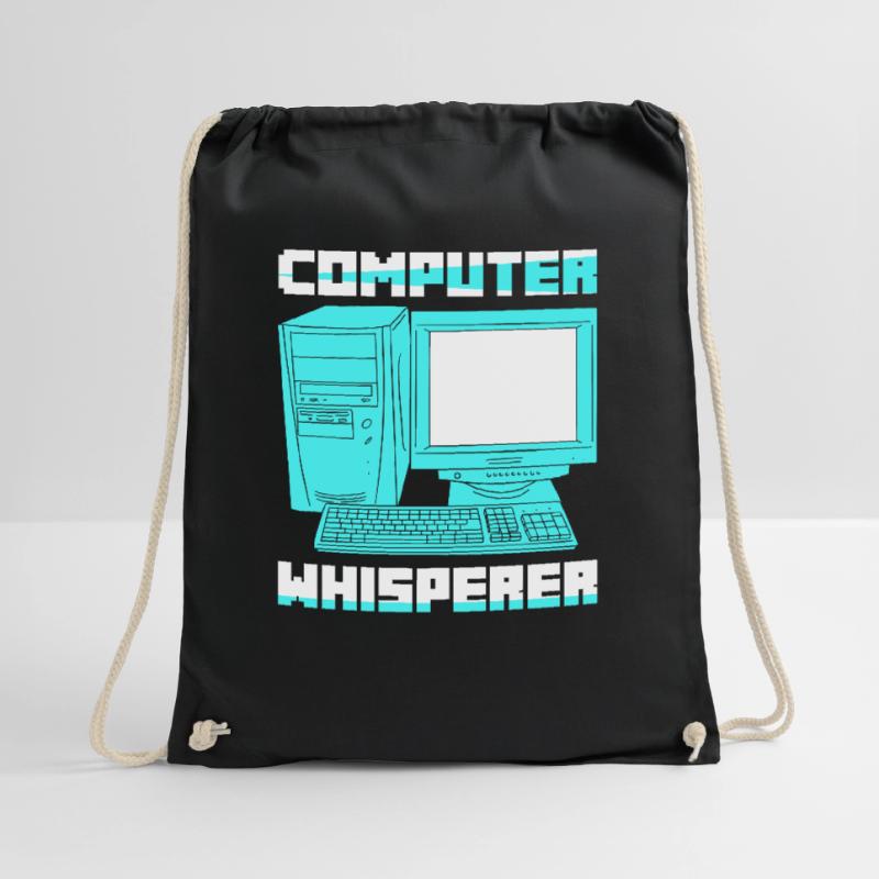 Computer Whisperer Software Coding Drawstring Bag