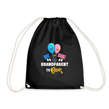 Il ou elle grands-parents à abeille grand-mère grand-père - Sac de sport léger - noir - Devant