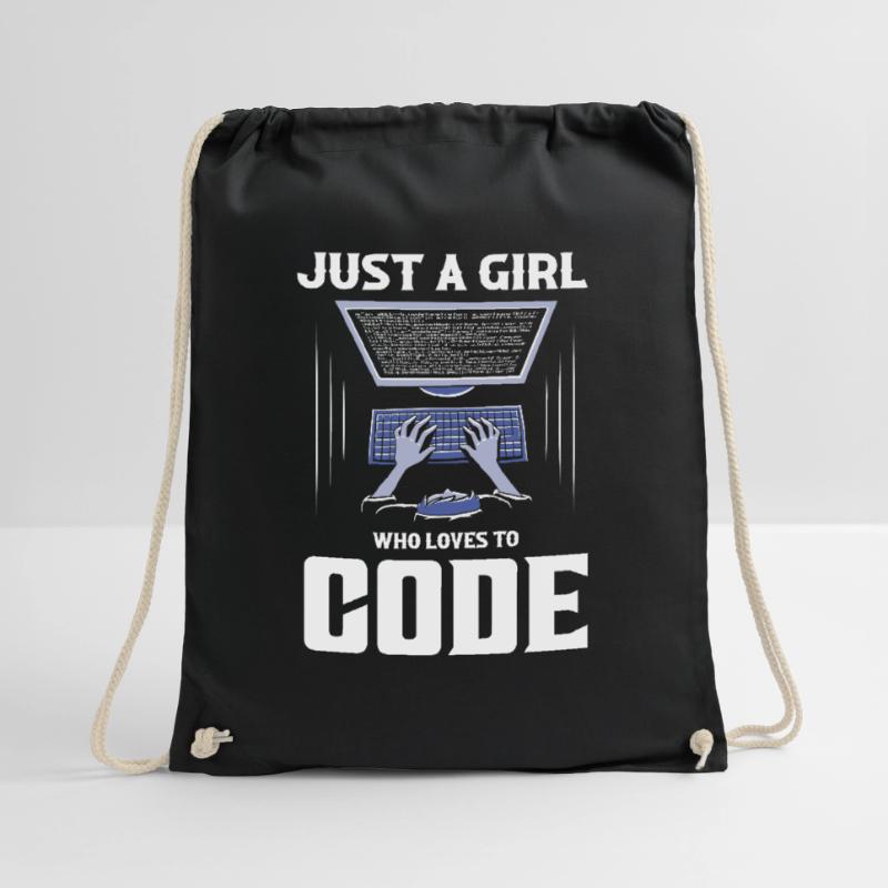 Juste une fille qui aime coder le codage logiciel Sac de sport léger