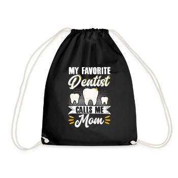Dentiste Fête des mères Mon dentiste préféré - Sac de sport léger - noir - Devant