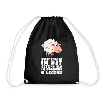Sheep farmer I'm not getting old - Drawstring Bag - black - Front