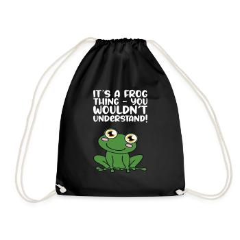 Une grenouille que vous ne comprendriez pas - Sac de sport léger - noir - Devant