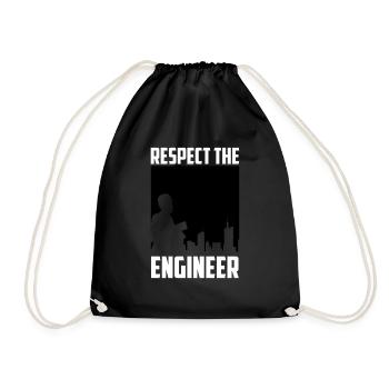 Respectez la science de l’ingénieur de l’architecte cool - Sac de sport léger - noir - Devant