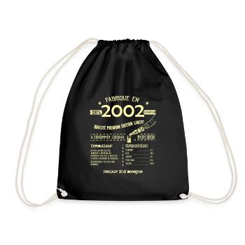 Super Original Anniversaire 21 ans vintage 2002 - Sac de sport léger - noir - Devant