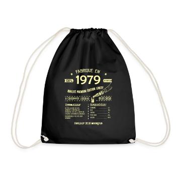 Super Original Anniversaire 44 ans vintage 1979 - Sac de sport léger - noir - Devant