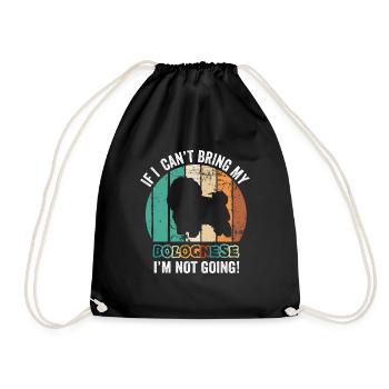 Si je ne peux pas apporter ma bolognaise, je n’y vais pas - Sac de sport léger - noir - Devant